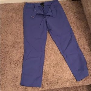 Deep periwinkle slim ankle pant